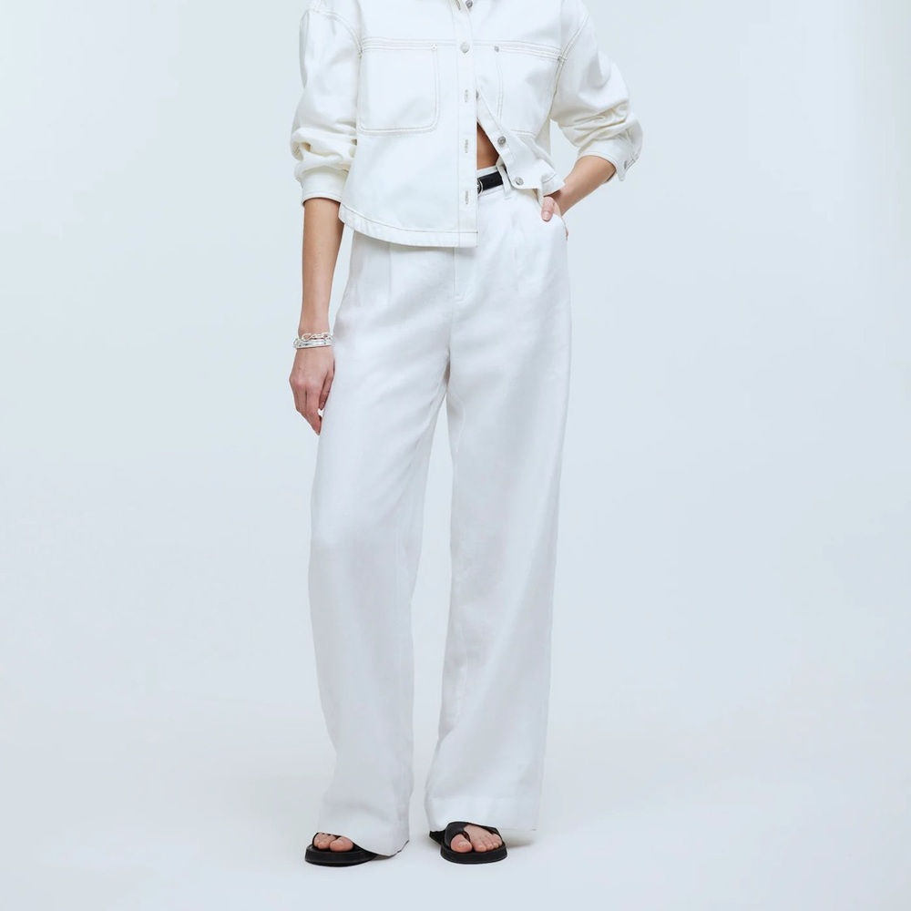 Madewell Wide-Leg Pants in White